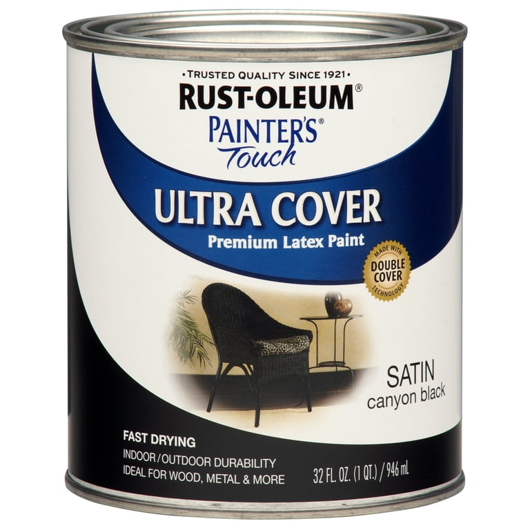 Rust-Oleum Painter's Touch Ultra Cover, Canyon Black, 2 Quarts photo 2