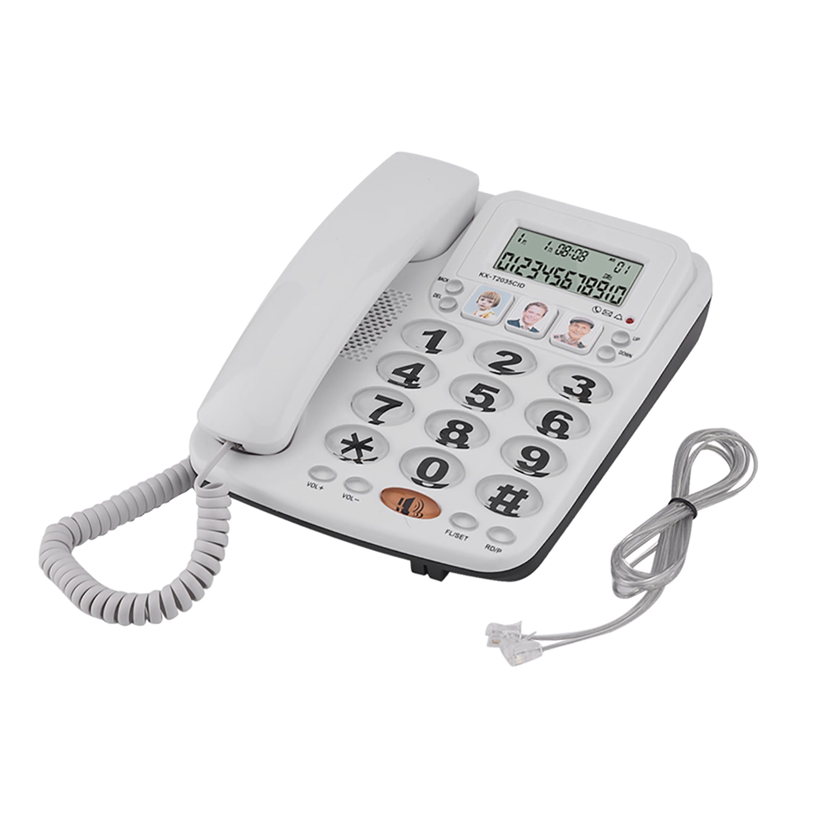 Landline Telephone, Corded Telephone, Speed Dial Last Number Redial For