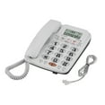 thumbnail image 3 of Téléphone Fixe Silencieux Blanc, Téléphone Filaire, pour, 3 of 8
