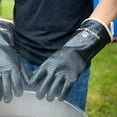 thumbnail image 5 of 4077501101 Poultry Processing Scalding Gloves 100% Waterproof, Heat Resistant, Textured Neoprene Material, Extra Long Cuffs  Forearm, 1 Pair, Black, 5 of 7