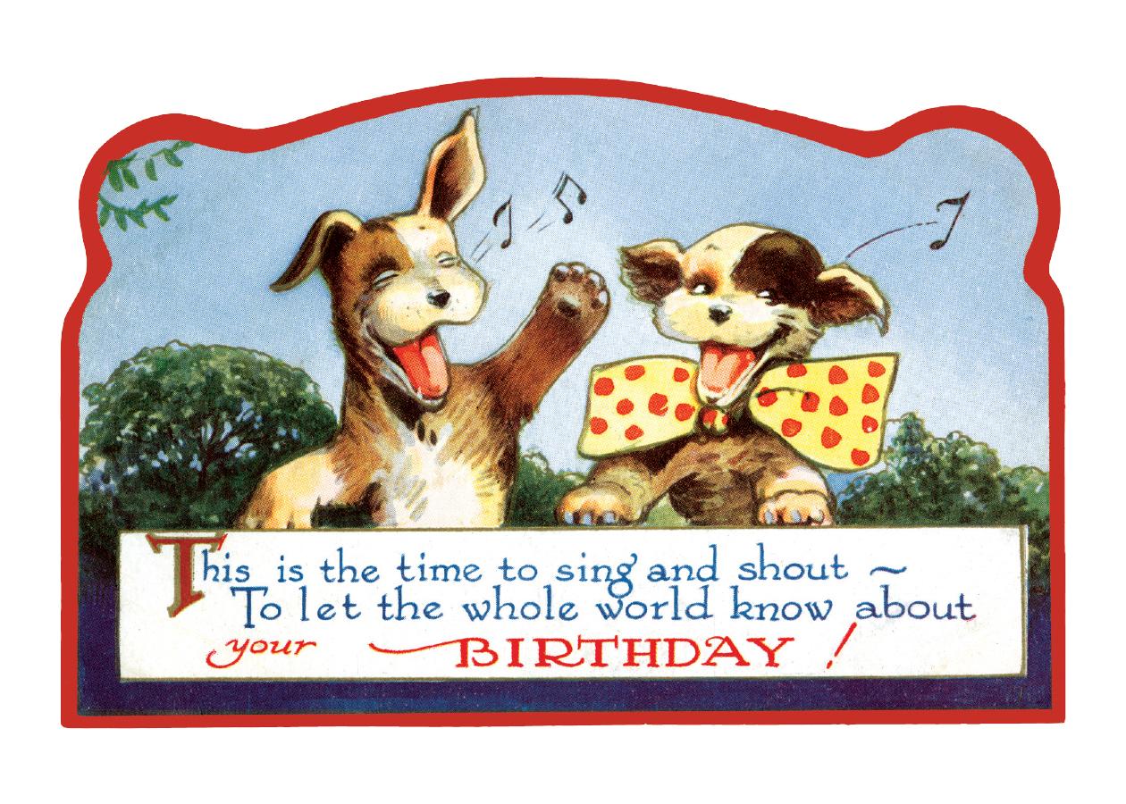 Birthday: Singing Dogs - Birthday Greeting Card (Other) - Walmart.com