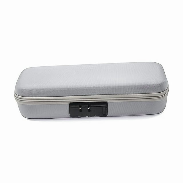 Estbridge Light Grey EVA Storage Box with Combination Lock - Ideal for Personal Items and Important Belongings