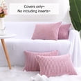 thumbnail image 6 of Unique Bargains 4-Pack Decoratiove Throw Cushion Pillow Covers Pink 12" x 18", 6 of 8