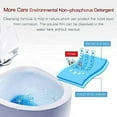 thumbnail image 3 of Automatic Toilet Bowl Cleaner Tablets Bathroom Toilet Tank Cleaner,Blue Toilet Bowl Bubbles,Strong Detergent Ability,Long-lasting 300 brushes,Mild Fresh Pine Scent(18 Pack), 3 of 9
