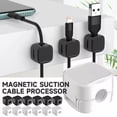 thumbnail image 3 of MYG Wall Mounted Charging Cable Organiser Clips Wire Manager Management Cord Holder, 3 of 4