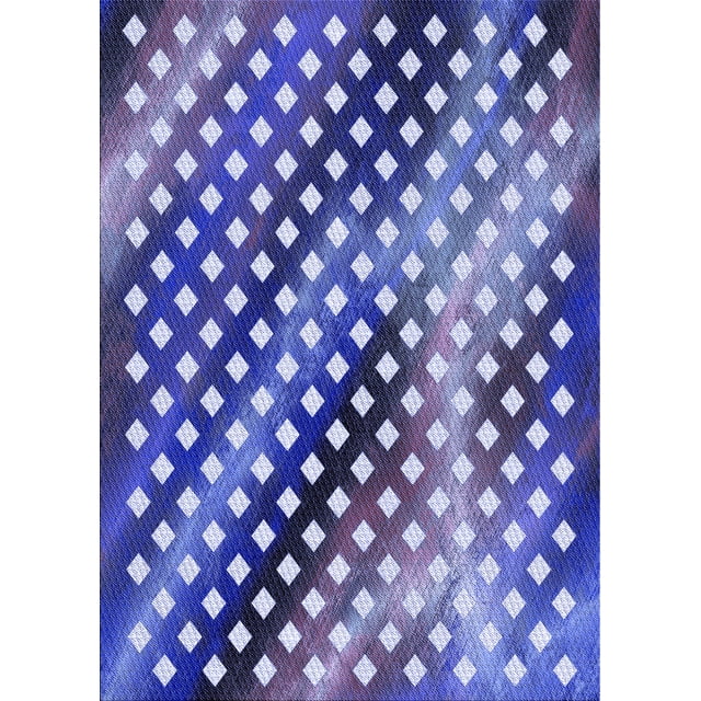 Ahgly Company Machine Washable Indoor Rectangle Transitional Purple Mimosa Purple Area Rugs, 2' x 5'