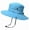 Pure Blue, variant on Women's Ponytail Sun Hat Outdoor UV  Beach Fishing Hat Summer Wide Brim Bob Hiking Bucket Hat  Bucket Hats for Women UV Protection Foldable Mesh Wide Brim Hiking Beach Fishing Summer Safari