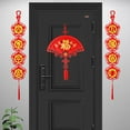 thumbnail image 4 of Callipe Chinese New Year Decoration Felt Spring Festival Fortune Fu Pendant Chinese Knot Hanging Lucky Ornaments for New Year Door Decor, 4 of 8