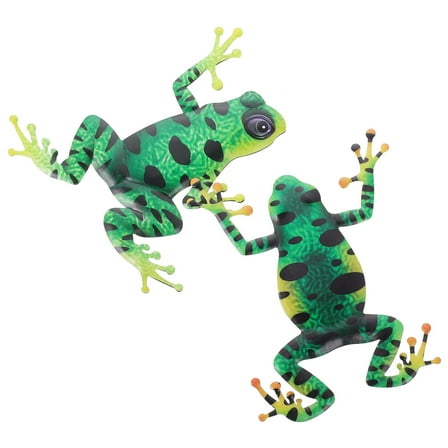 Phenofice Wall Decor Wall Frog Shaped Iron 7.9x6.7in 2Pcs