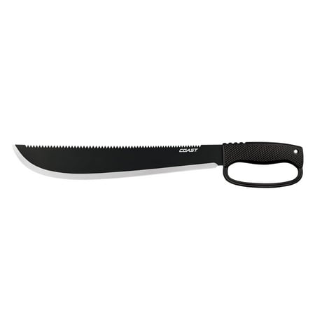 COASTÂ® F1400 Serrated Stainless Steel Machete with 14 Blade and Sheath Included