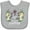 AC-Heather Grey, variant on Inktastic It's My 1st Easter Crosses and Floral Design Boys or Girls Baby Bib