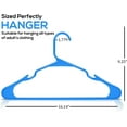 thumbnail image 2 of Plastic Hangers Light weight Space Saving Hangers 30 & 50 Pack, 2 of 12