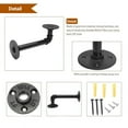 4/8 Industrial DIY Pipe Shelf Bracket Custom Wall Mount Floating Decor