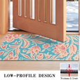 thumbnail image 3 of Blue and Pink Pioneer Flower Door Rugs,Washable Non Slip Door Mats Indoor,Decorative Door Mats,Entry Mat Indoor for Entrance,Bedroom,Kitchen,Bathroom,17"x30", 3 of 6