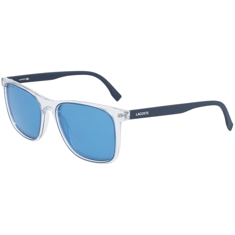 Lacoste L882S Full Rim Rectangle Crystal/Navy Sunglasses