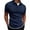 Navy, variant on CQONEPT Mens Knit Shirts Lightweight Slim Fit Sweater Casual Summer Ribbed Business Collared T Shirt White M