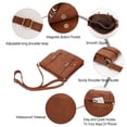 thumbnail image 3 of KL928 Crossbody Bags for Women Soft FAUX Leather Wallet Purses Adjustable Strap Medium Shoulder Handbags, 3 of 6