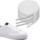 thumbnail image 4 of 10 pares de cordones blancos, cordones planos de 8 mm de ancho, resistentes a la rotura, de poliéster, longitud 120 cm, para zapatillas, calzado deportivo, senderismo, correr, blanco, 4 of 5