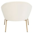 thumbnail image 7 of SAFAVIEH Mandi Modern Glam Velvet Accent Club Chair, Cream, 7 of 7