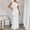 #010-White, variant on TaTaai Women's Solid Color Sleeveless Off-Shoulder Fishtail Dress with Slim Fit, Elegant Design, and Mermaid Hem Gift