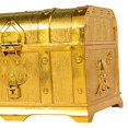 thumbnail image 4 of 6X Pirate Treasure Chest Decorative Treasure Chest Keepsake Jewelry Box Plastic Toy Treasure Boxes Bronze, 4 of 7