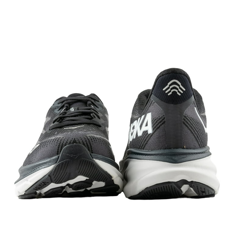 Hoka Men's Clifton 9 Sneaker, Black/White, 11 - Walmart.com