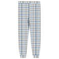 thumbnail image 3 of Mens Sleep Pants with Pockets Plaid Pajama Pants Cute Drawstring Elastic Waist Pant Cuffed Hem Straight Leg Home Sleepwear, 3 of 4