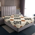 thumbnail image 3 of Erosebridal Hippie Aztec Queen Sheet Sets, Mandala Boho Bedding Queen Size, Geometric Decor 4 Pieces, 3 of 6