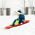 thumbnail image 7 of Back Bay Play 47in Snow Sled Racer High Density Plastic Sled 2 Person Toboggan w/Pull Rope & 4 Handles Snow Sleds for Kids, 7 of 7