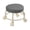 Gray, variant on Rolling Stool With Wheels 360 Degree Swivel Seat Ergonomic Cushion Low Height Plastic Stool 9.84 in x 9.84 in x 8.66 in