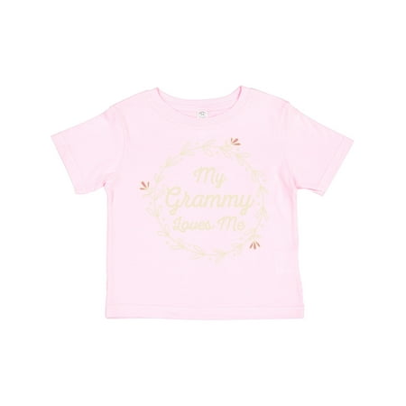 

Inktastic My Grammy Loves Me Girls Granddaughter Gift Toddler Toddler Girl T-Shirt