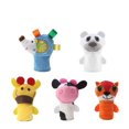 thumbnail image 1 of Dsseng 5PC Kids Cartoon Animal Finger Puppet Soft Velvet Doll Prop Toy Easter Stuffing, 1 of 7