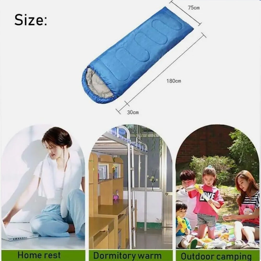 Camping Sleeping Bag Outdoor Envelope Waterproof Ultralight Warm Adult Hiking US