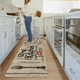 thumbnail image 5 of Farmhouse Kitchen Mats for Floor 2 Piece, The Kitchen is The Heart of The Home Grey Rustic Kitchen Rugs Decor Sets of 2 Non Slip Washable, 5 of 6