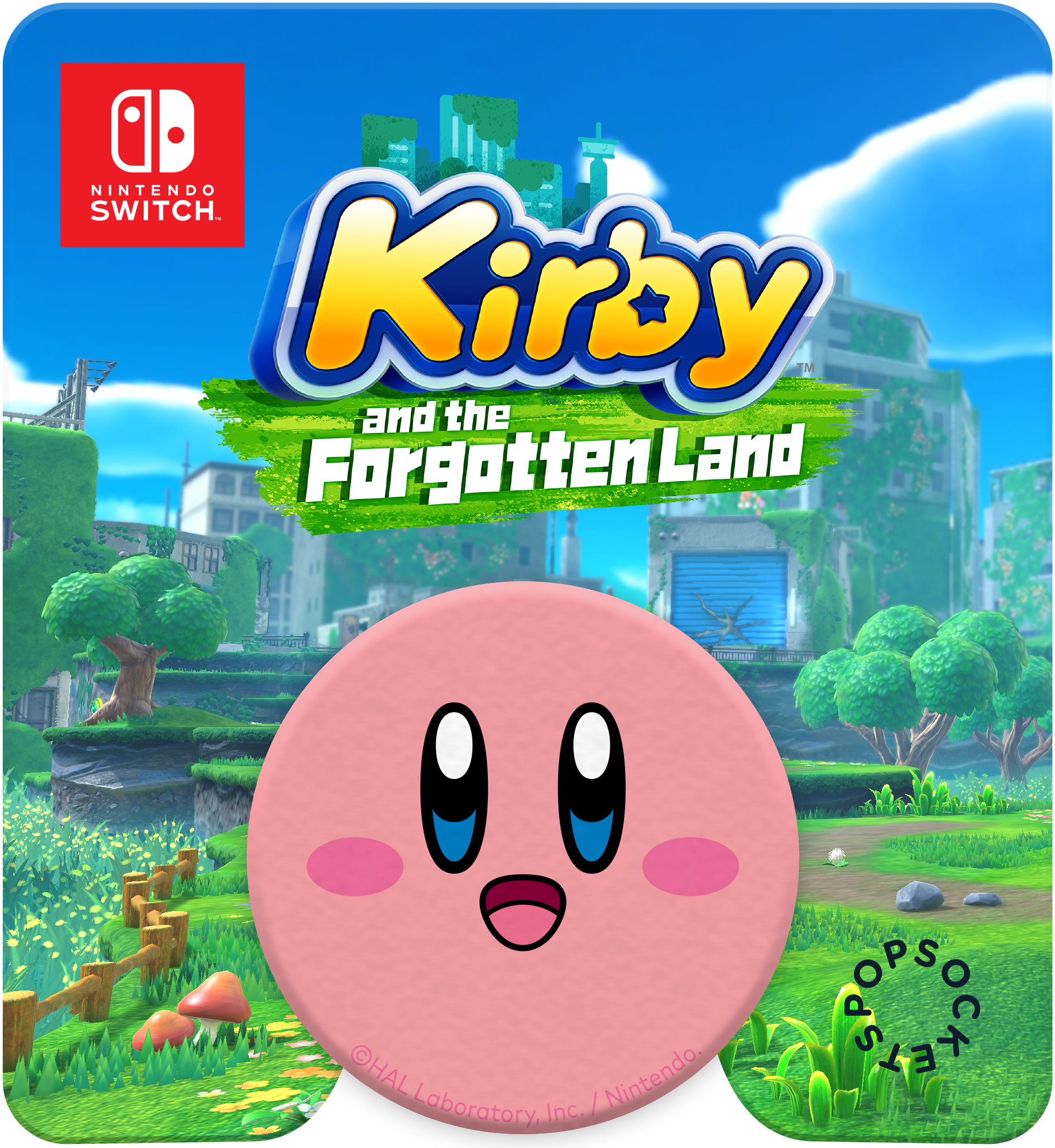 Kirby and the Forgotten Land with Pre-Order Bonus Kirby Popsocket - Nintendo Switch - image 5 of 13
