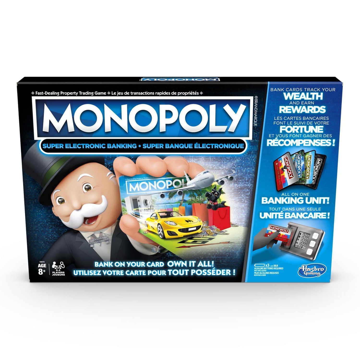 Monopoly Super Electronic Banking Board Game, Ages 8 and up