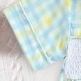 thumbnail image 5 of Staki Baby Girl Easter Outfit Newborn Bow Eggs Embroidery Smocked Bubble Romper Easter Onesie Infant Cute Summer Clothes Baby Girl Easter Outfit Romper Infant 0-18M(Light Green,12-18 Months), 5 of 8