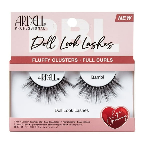 Ardell Doll Look Lashes Bambi, Fluffy Clusters Full Curls, 1 Ea