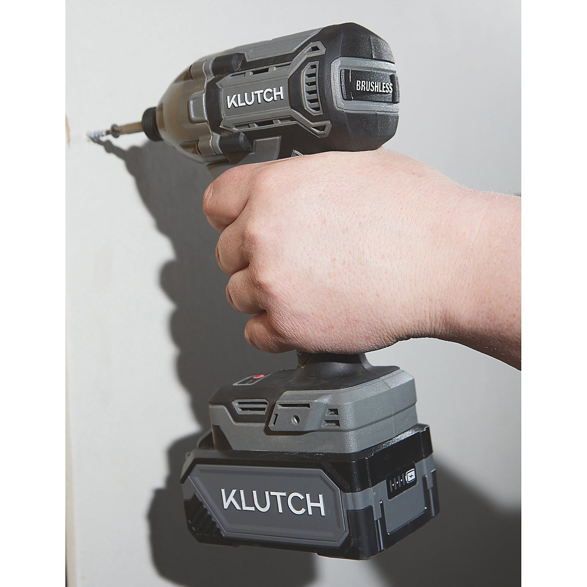 Klutch 1/4in. Impact Driver, KLiQ 20V, 200 Ft./Lbs. Breakaway Torque, Brushless, Cordless, Bare Tool