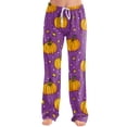 thumbnail image 2 of Halloween Pajama Pants Women Print Lounge Pants for Women, Soft Pj Pants Comfy Elastic Waist Sleepwear, Womens Halloween Pj Pants, Cozy Pajama Pants for Fall & Holiday, 2 of 5