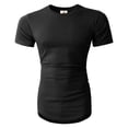 thumbnail image 2 of Hat and Beyond Men's Elongated Longline Hip Hop Casual T-Shirts Big and Tall, 2 of 6