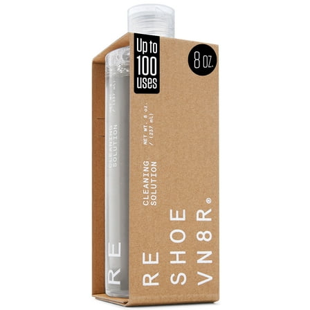 Reshoevn8r 8 oz Natural Shoe Cleaning Solution, All-Purpose Sneaker Cleaner for Leather, Suede, and Mesh