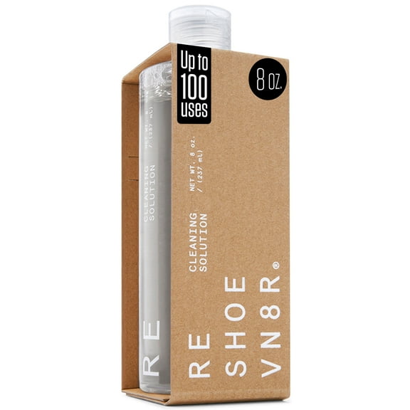 Reshoevn8r 8 oz Natural Shoe Cleaning Solution, All-Purpose Sneaker Cleaner for Leather, Suede, and Mesh