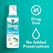 Vicks Sinex Childrens Saline Nasal Spray, Drug-Free Nasal Decongestant for Kids Sinus Relief, 5 oz