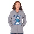 thumbnail image 3 of Vintage Smurf University Graduate Zip Up Hoodie Men's Women's Brisco Brands S, 3 of 6
