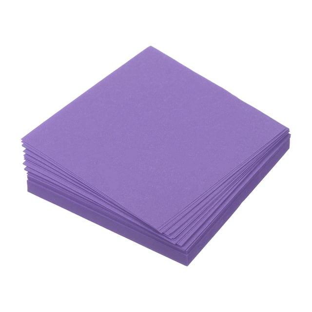 Uxcell Origami Paper Double Sided for Art Craft Project Beginner 100 Sheets Deep Purple 2x2 inch