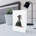 thumbnail image 5 of DistinctInk Greeting Card / Note Card - Doberman Pinscher Graduation - PACK of 3, 5 of 7