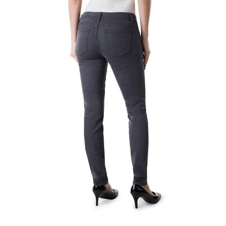 Jordache Women's Moto Zip Skinny Jeans