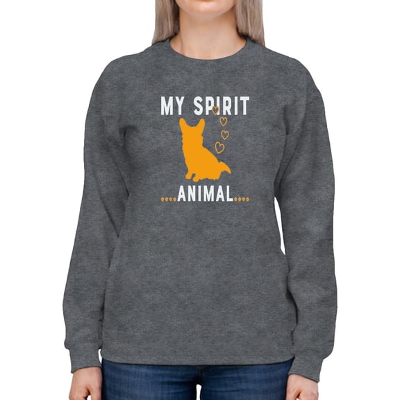 Corgi My Spirit Animal Sweatshirt Women -Image by Shutterstock, Female Medium