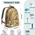 thumbnail image 5 of Cute Boxer Dog and Flowers Florals Backpack for School,Cute School Bag,Schoolbag with Adjustable Shoulder Straps & Padded Back,16.9 Inch, 5 of 5